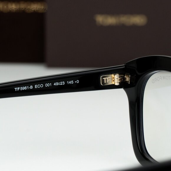 Tom Ford Women Eyeglasses Black Blue Light Block Square FT5961-B 001 BRAND NEW main image 5